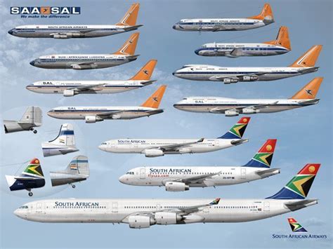 south african airways fleet of aircraft